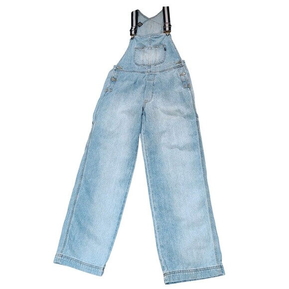 Polo Jeans Co Ralph Lauren Womens Y2K Carpenter Denim Overalls Size S Suspender - Picture 2 of 12